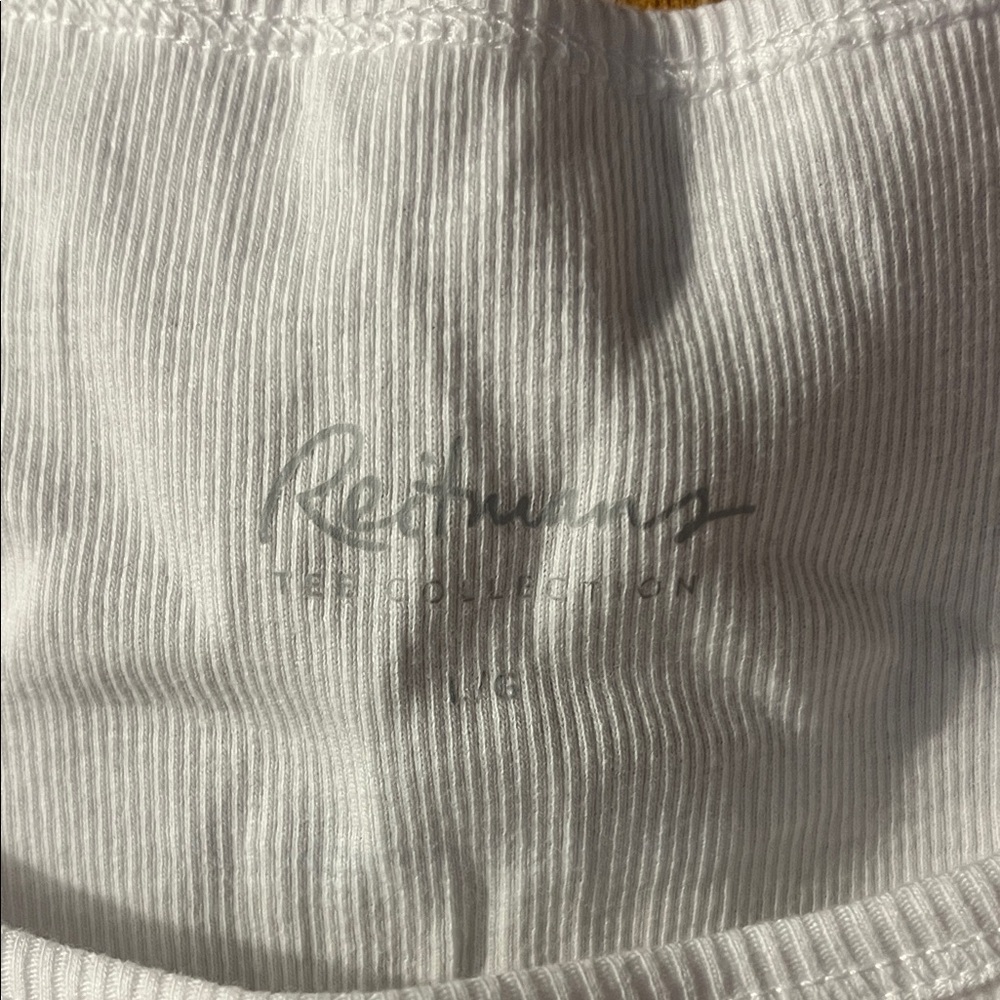 Woman’s Reitmans White Pineapple Graphic Tank Top Large - Picture 2 of 5
